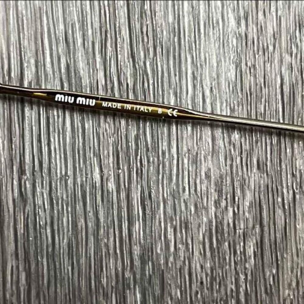 Miu Miu Designer Cat Eye Brown Tortoise Shell Sun… - image 5